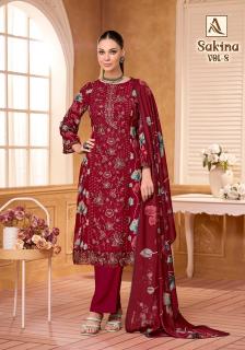 Alok suit sakina 8 best wholesale dress materials in hyderabad